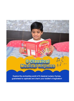 Kiddale Pack of 3 Musical Rhymes Book|16 Aquatic Nursery Rhymes & 8 each in RHYMES N CHIMES and RHYMES FOR PLAYTIME|28 Sounds each |Interactive Touch n Play Sound Book|Best Gift for 1-3 Years|Sing Along Books  - Image 5