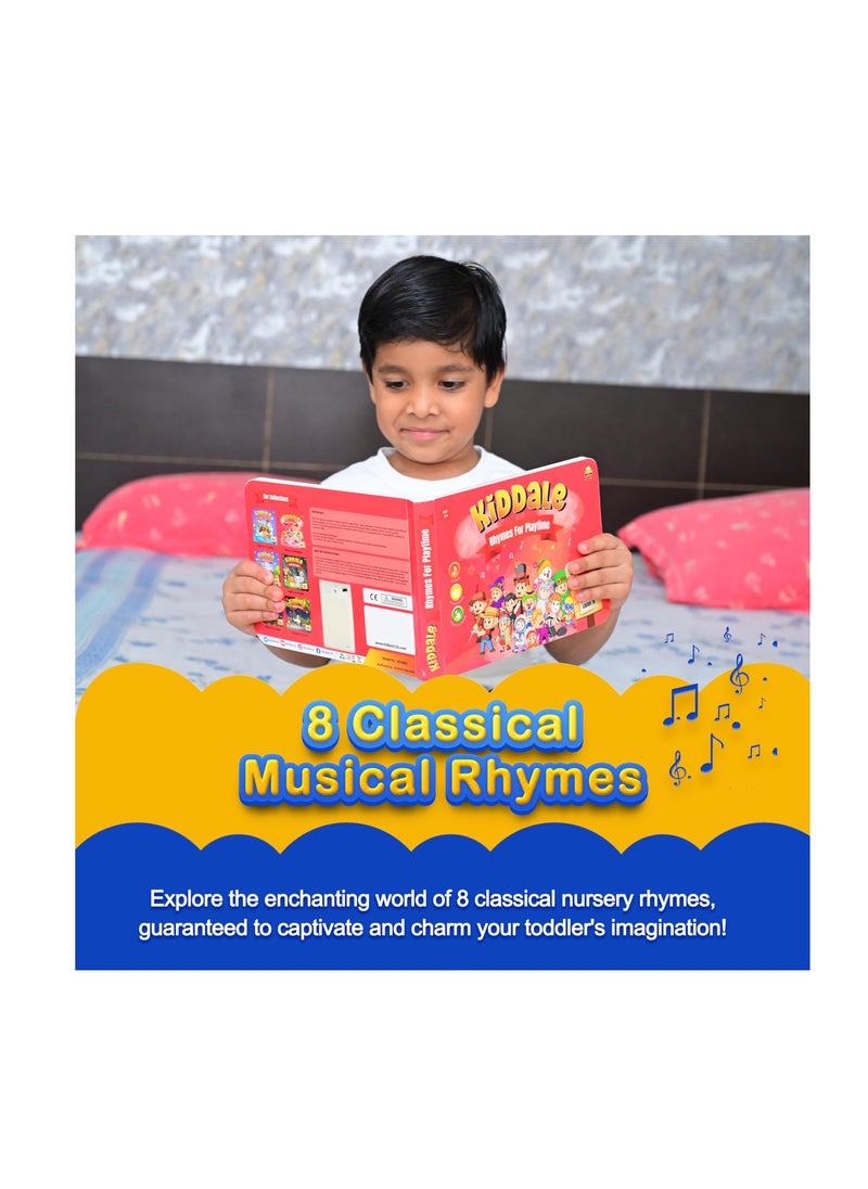 Kiddale Pack of 3 Musical Rhymes Book|16 Aquatic Nursery Rhymes & 8 each in RHYMES N CHIMES and RHYMES FOR PLAYTIME|28 Sounds each |Interactive Touch n Play Sound Book|Best Gift for 1-3 Years|Sing Along Books  - Image 5
