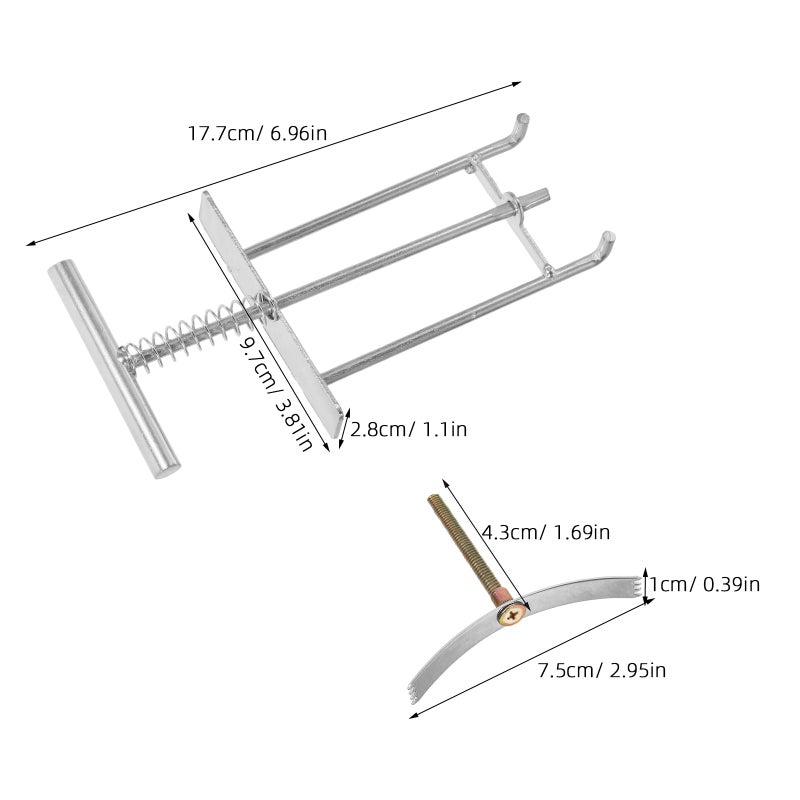 25Pcs Electrical Box Repair Kit Plated Silver 86 Type Socket Back Box Repair Tool for Home Use - Image 2