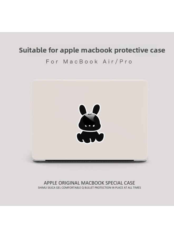 Generic - Applicable Macbookair Protective Case 13 Inch M3 Soft Apple Notebook Pro14/15 Computer Cover-Color:Colorful Flowers + Transparent Bottom Shell-Applicable Models:2018-2020air13(A1932/A2179/A2337) - Image 1