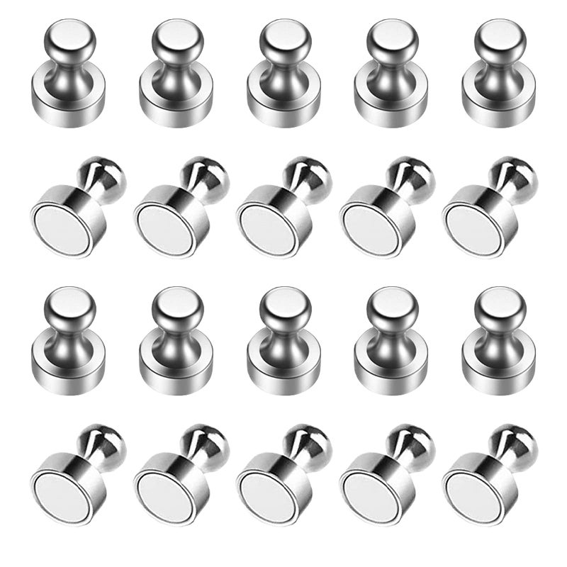 Poffattr Fridge Magnet, Refrigerator Magnets, Strong Magnets for Whiteboard, Neodymium Magnet Perfect Whiteboard Pack of 20PCS in a Box - Image 1