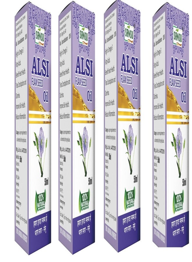 Sansu Flaxseed Oil 50ml (Pack of 3) | Ayurvedic. - Image 1