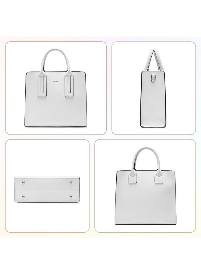 Keyli Tote Bag for Women Fashion lightweight crossbody shoulder bags waterproof leather Handbags Satchel for Working, Travel and Shopping White - Image 1