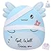 LeYoHa Get Well Soon Plush Axolotl Salamander Plush Get Well Gift Cute Axolotl Stuffed Animal Ideal Get Well Stuffed Animal Present for Speedy Recovery Kids 10 Inch - Image 2