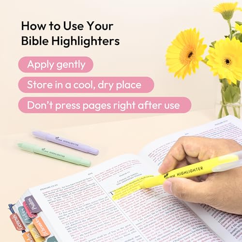 Only Zest 10 Pack Bible Safe Highlighters - Pastel Color, Wax Highlighters No Bleed, Scripture Markers for Journaling, Study Accessories and School Supplies - Image 4