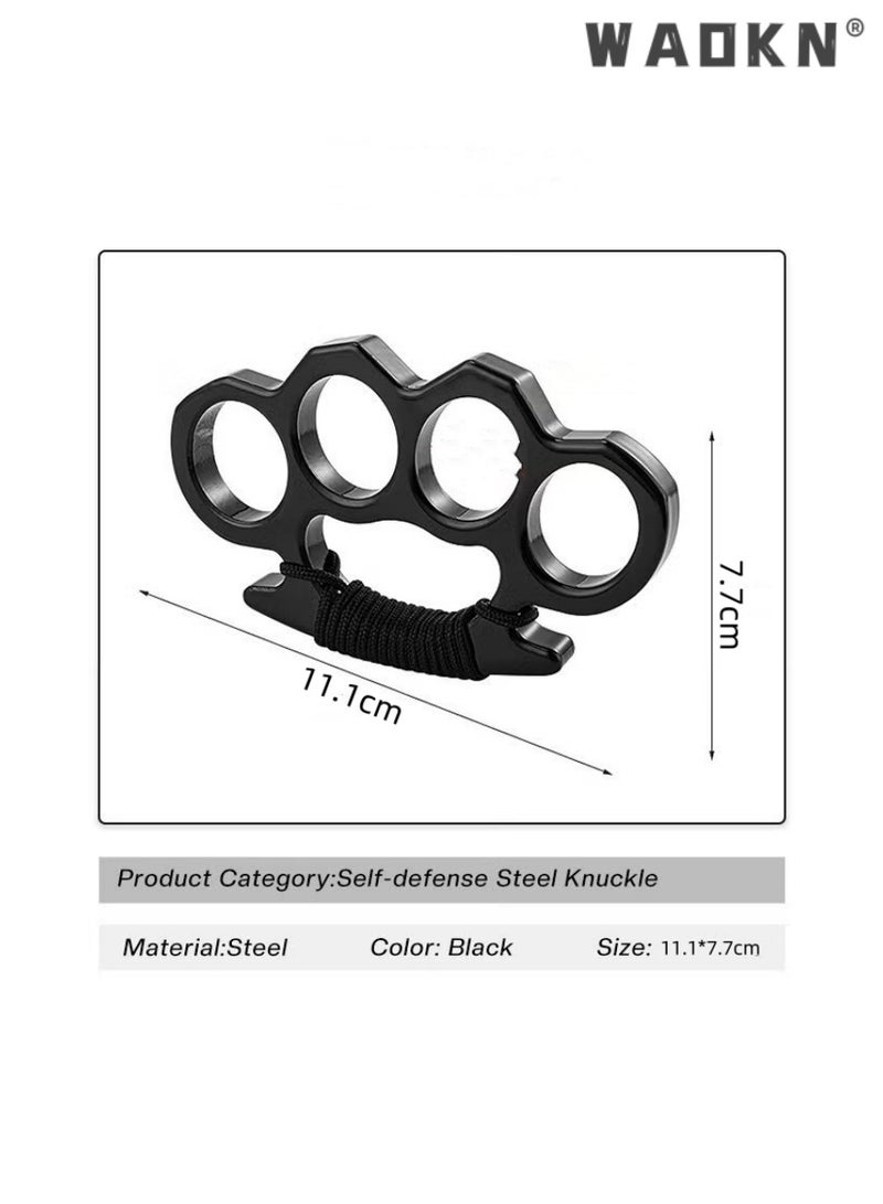 WAOKN 2 Pieces Toy Knuckle Rings, Toy Fist Buckles Thickened, Defense Hand Buckle Suitable for Outdoor Use  - Image 3
