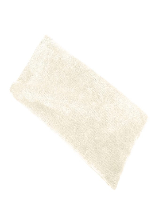 EVOLIVE Soft Micromink, Faux Fur, Faux Velvet Euro Sham Cover Pillowcase Replacement with Zipper Closure (26"x26" Euro Sham, Cream) - Image 5
