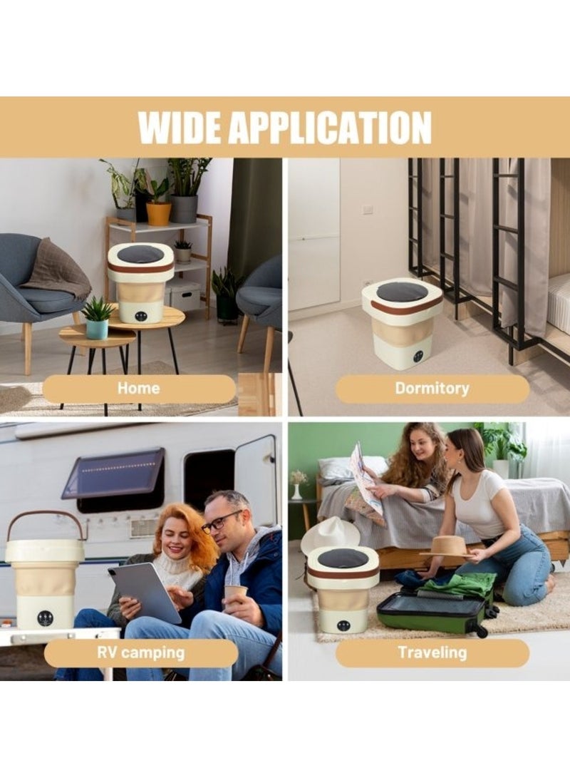 8L Portable Foldable Washing Machine Compact & Lightweight for Travel & Small Spaces  - Image 2