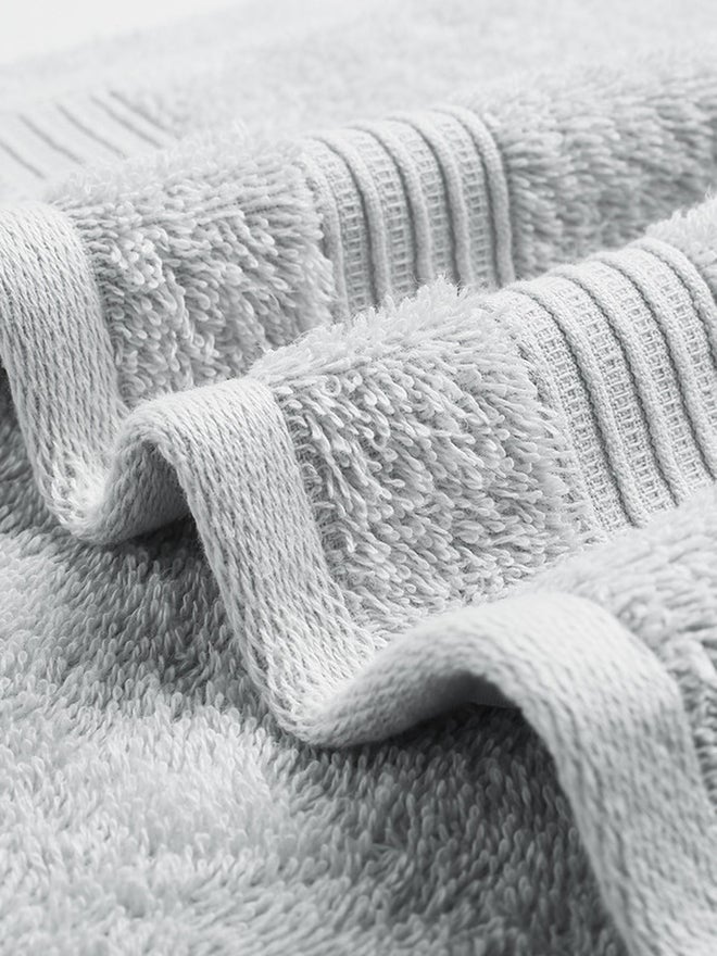 FIELDCREST 8-Piece Plain Towel Pack Of Wash Cloth 33X33Cm 500 Gsm Glazier Grey - Image 2
