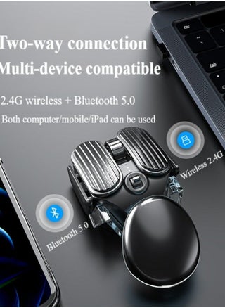 ماوس لاسلكي بتصميم ميكانيكي، سرعة قابلة للتعديل، وضع اتصال مزدوج بلوتوث 5.0 + 2.4G، تصميم شحن محمول - pzsku/ZF367913E4D78026A9A92Z/45/1745895839/1a8f325f-6869-4c42-9ad1-fc1c8d655fcd