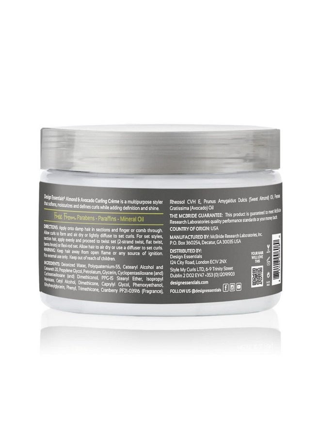 Design Essentials DESIGN ESSENTIALS Natural Almond & Avocado Curling Creme, 12 Ounce  - Image 4