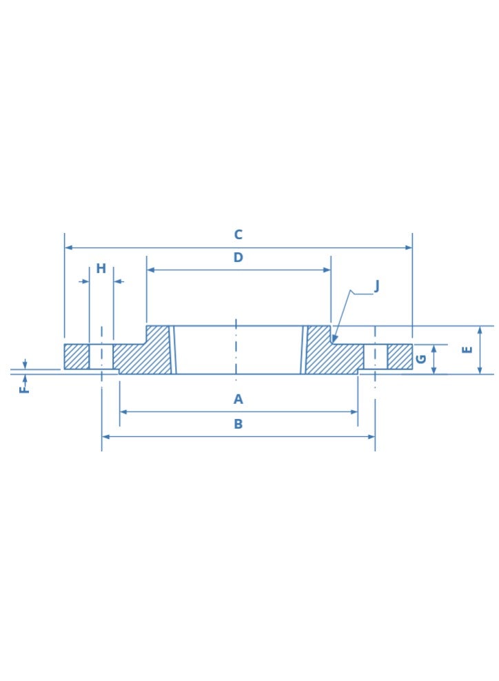 SS316 Threaded NPT Flng #150 JAG (1/2") - Image 2