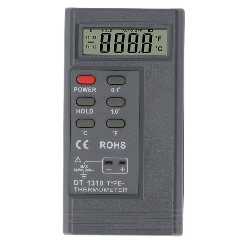 K Type Thermometer -328℉ To 2498℉ High Accuracy Measurement Digital Thermometer - Large 3.5Inch LED Display Portable Thermometer For Industrial Culinary Home Use - Image 2