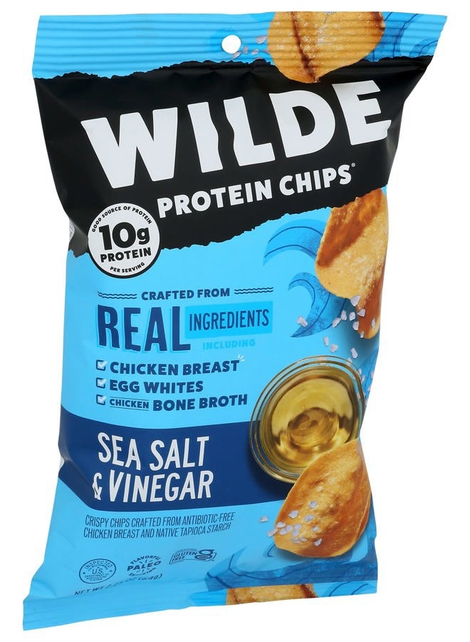 Wilde Chips Wilde Brands Sea Salt Vinegar Chicken Chips, 2.25 Oz - Image 3