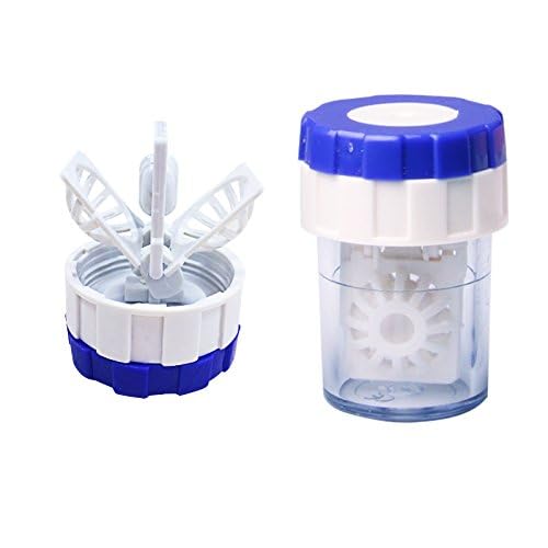Visions India Spin & Clean Anti Bacetria Leak Proof Contact Lens Storage Case. (2 Pcs) - Image 1
