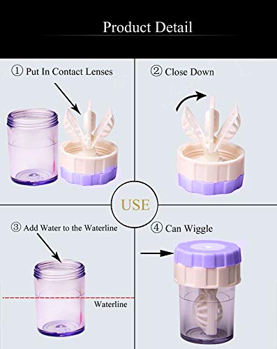 Visions India Spin & Clean Anti Bacetria Leak Proof Contact Lens Storage Case. (2 Pcs) - Image 4