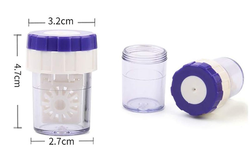 Visions India Spin & Clean Anti Bacetria Leak Proof Contact Lens Storage Case. (2 Pcs) - Image 5