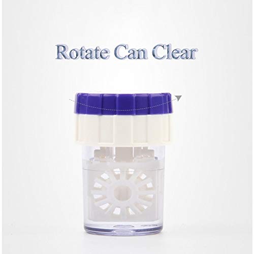 Visions India Spin & Clean Anti Bacetria Leak Proof Contact Lens Storage Case. (2 Pcs) - Image 3