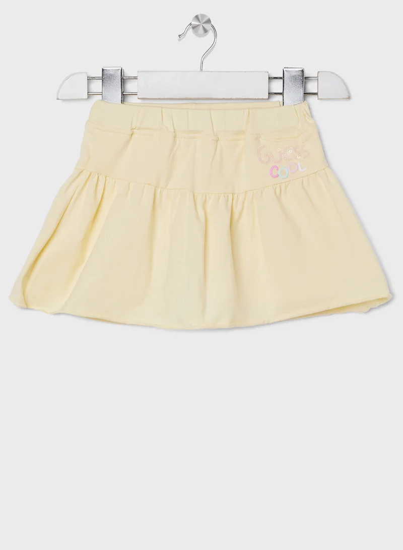 GUESS Infant Graphic Printed  T-Shirt & Jersey Skirt Set