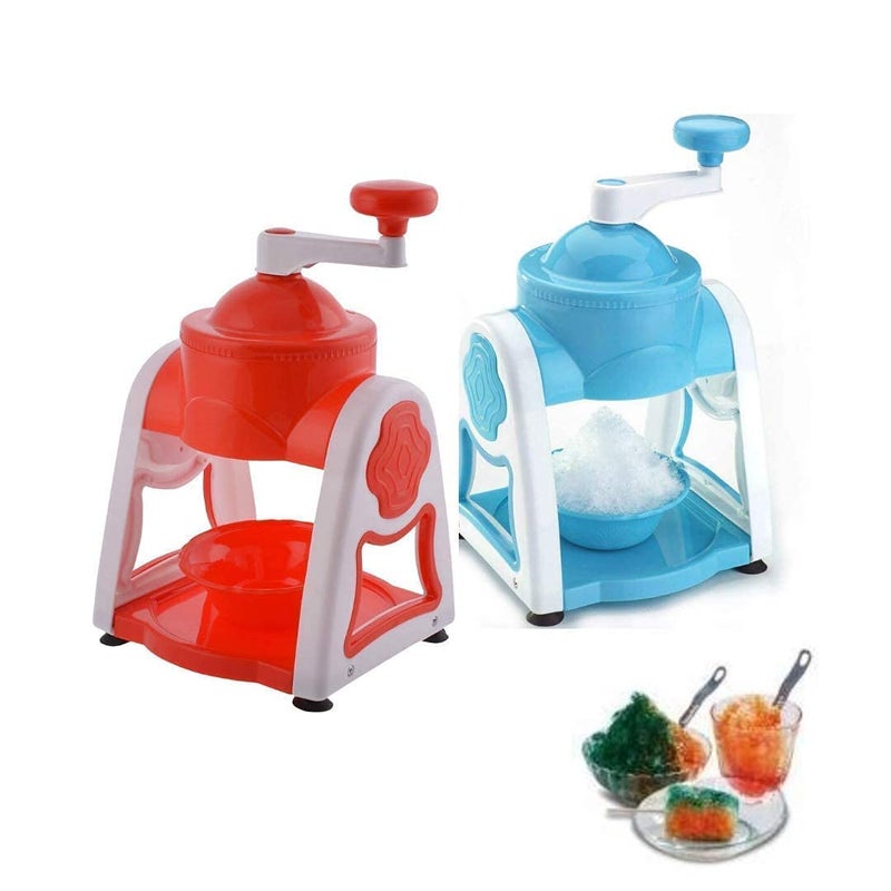 PEXAMO View Manual Ice Gola Maker Ice Crusher Slush Grinder Machine Ice Snow Maker Shikanji ice Maker Portable Gola Maker with 6 Pcs Sticks 3 Bowl Baraf ka Gola Banane wali Machine Multicolor - Image 5