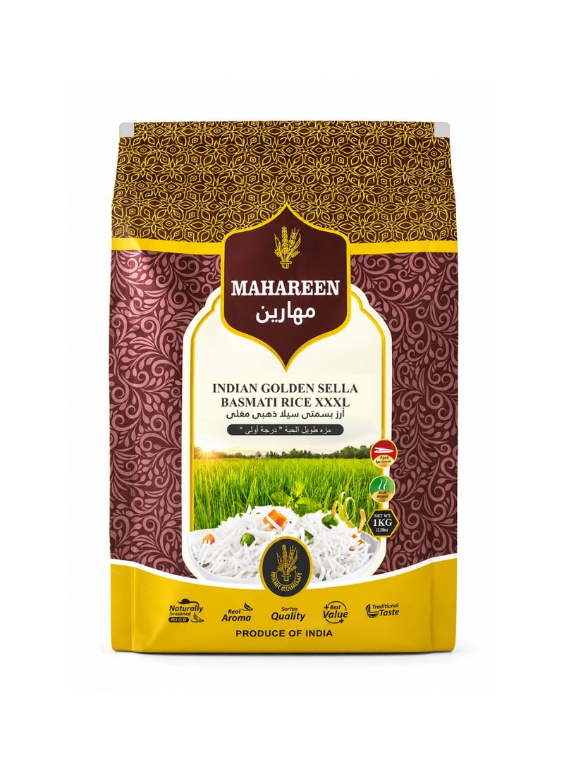 Mahareen Indian Golden Sella Basmati Rice 1KG