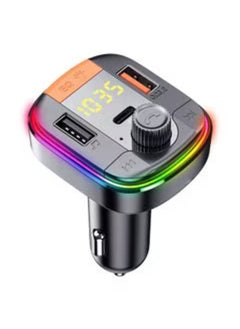 MR.SMART Car MP3 Music Player BT FM Transmitter Radio Receiver PD/USB Car Charger Hands-Free Calling Support U-Disk Playback Voltage Display  - Image 1
