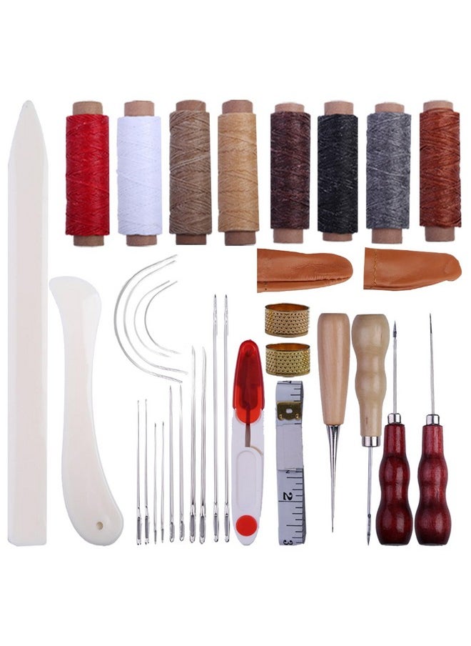 Samplife - Book Binding Kitsbookbinding Kit For Beginners Starter Tools Setbook Making Kit Bookbinding Supplies 34 Pcshand Bookbinding Tools With Bone Folder Creaser Awlwax Thread Sewing Supplies Kit - Image 1