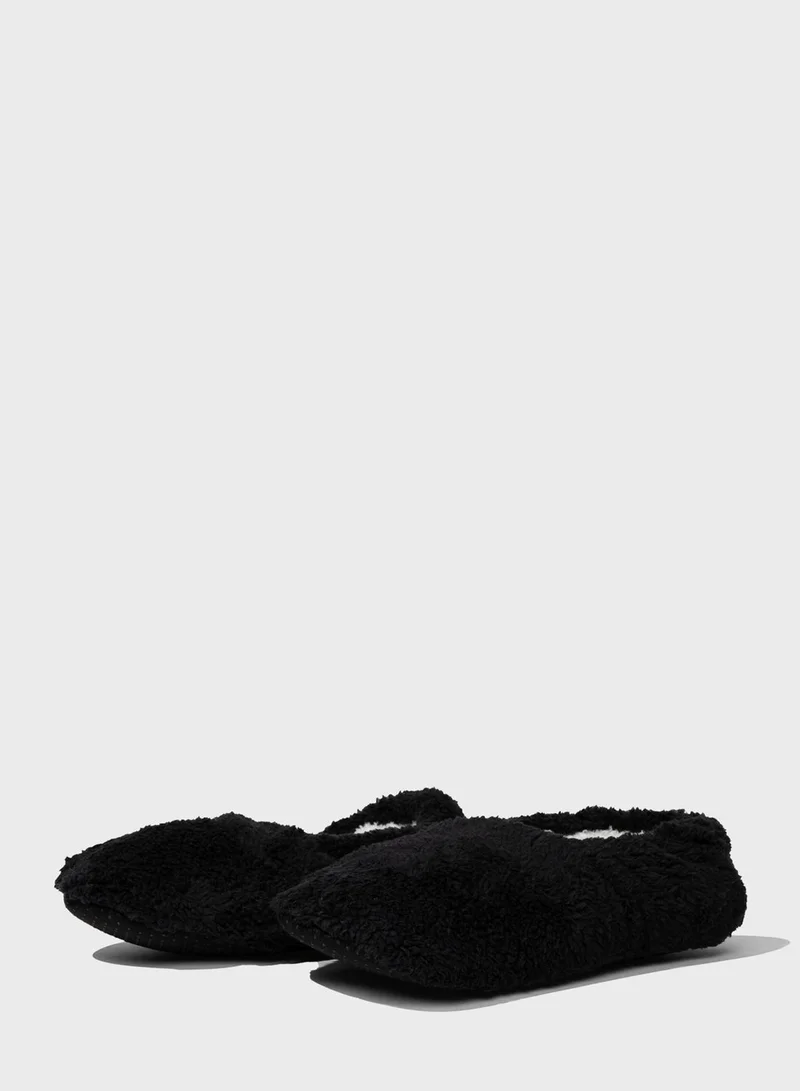 DeFacto Shearling Bedroom Slippers