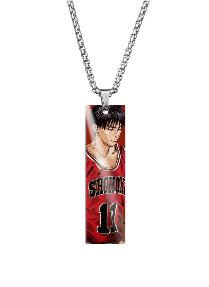 KUYING New Slam Dunk Long Stainless Steel Necklace 