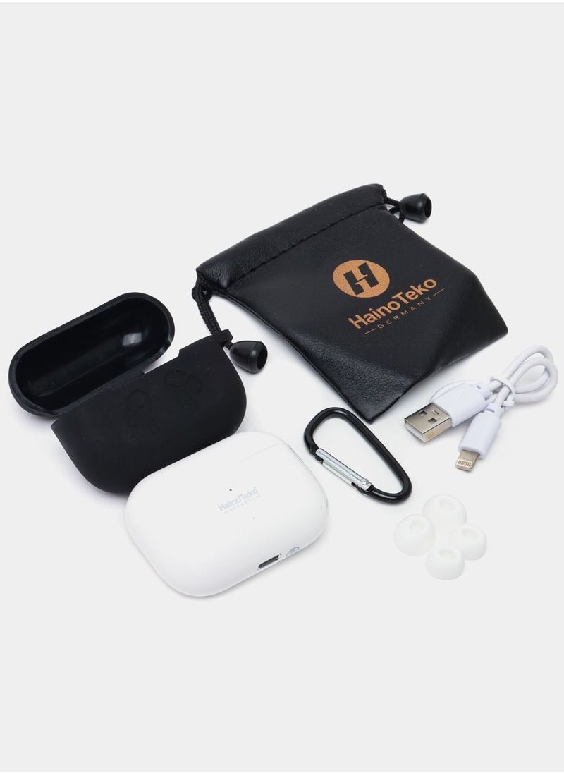 Haino Teko - Air3 True Wireless Earbuds - Noise Cancelling - Touch Sensor - Bluetooth 5.0 - Free Silicon Cover With Hook - Image 1