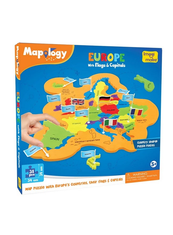إيماجيميك Imagimake Mapology Europe With Capitals - تعلم الدول الأوروبية مع عواصمها - لعبة تعليمية للأطفال فوق سن 5 سنوات - Image 2