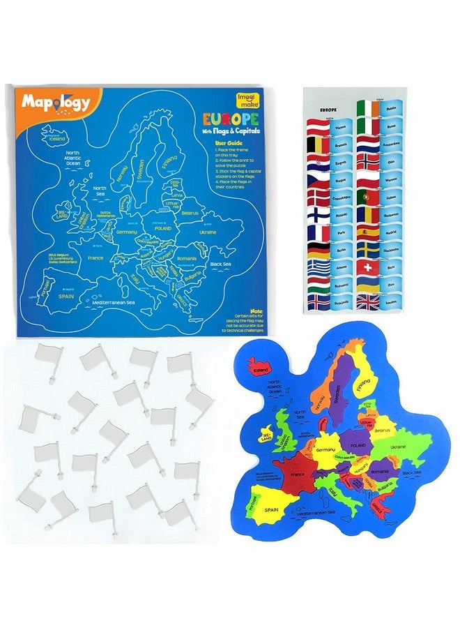 إيماجيميك Imagimake Mapology Europe With Capitals - تعلم الدول الأوروبية مع عواصمها - لعبة تعليمية للأطفال فوق سن 5 سنوات - Image 3