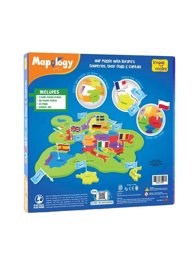 إيماجيميك Imagimake Mapology Europe With Capitals - تعلم الدول الأوروبية مع عواصمها - لعبة تعليمية للأطفال فوق سن 5 سنوات - Image 5