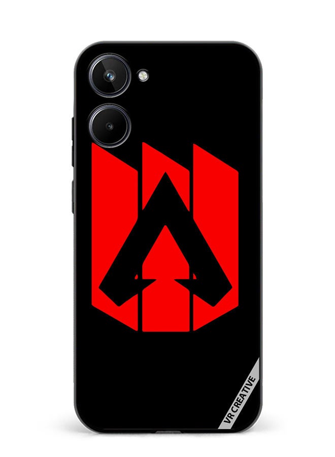 VR CREATIVE Protective Case Cover For Realme 10 Red Logo  Apex Legends Design Multicolour - Image 1