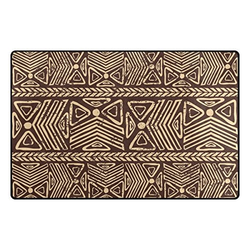 Bolaz African Tribal Print Area Rug Rugs Non-Slip Floor Mat Doormats Living Room Bedroom 60 x 39 inches (60 x 39 inch) - Image 2