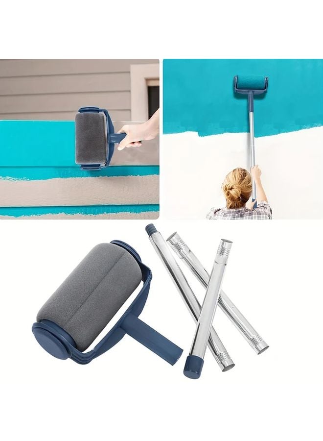 Paint Roller Brush With Splicing Rod For Wall And Furniture Renovation - Image 2