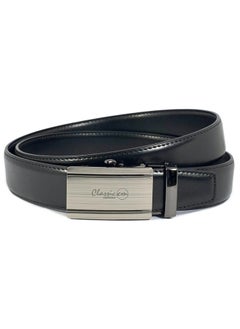 Classic Milano Classic Milano Men’s Leather Belt | Genuine Leather Formal Belt for men with Automatic Buckle | Men's Belts with Elegant Gift Box | Genuine Leather Ratchet Dress Belt for formal attire  - Image 1