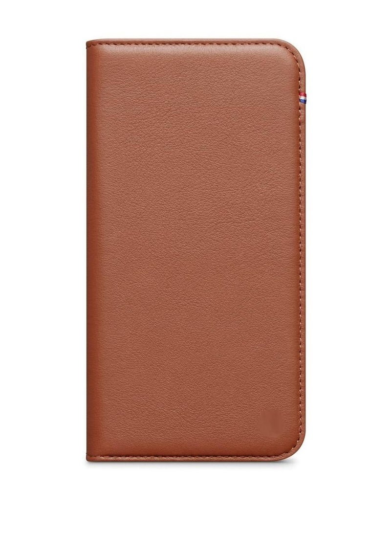 محفظة جلدية فاخرة قابلة للطي مقاومة للصدمات مع غطاء حامل بطاقة لهاتف iPhone 13 Pro Max بني - Image 2