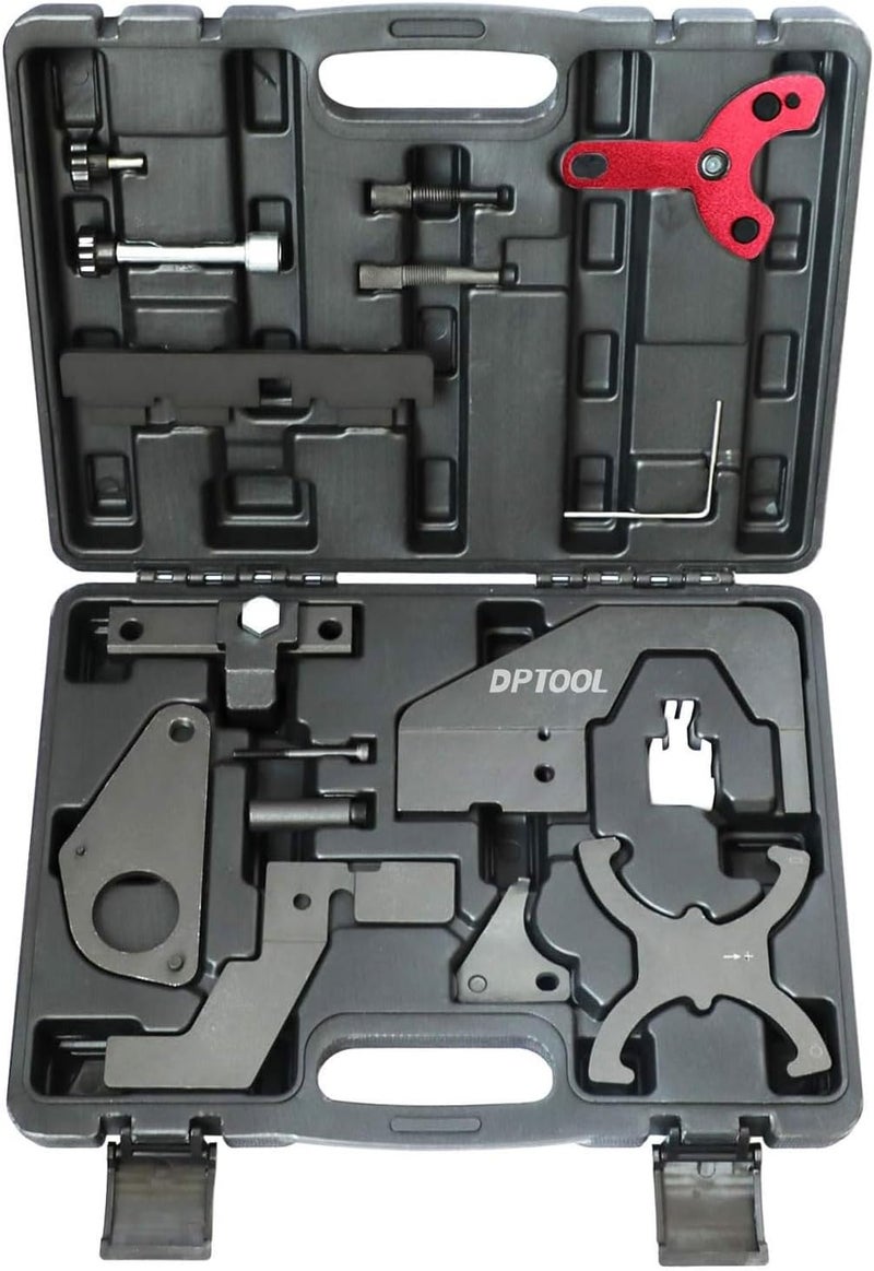 DPTOOL Camshaft Timing Tool Kit Cam and Crankshaft Alignment Locking Tool Compatible with Ford Volvo 1.5T 1.6T 2.0T 2.3T Ecoboost Jaguar Land Rover Evoque 2.0T 303-1552 303-1565 303-1097 303-748 - Image 1