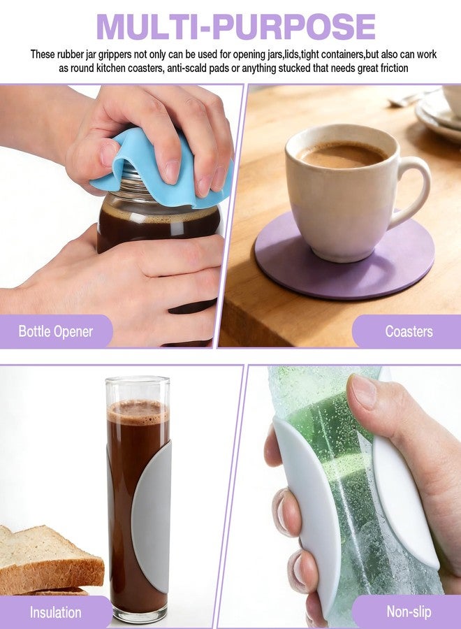 PEAKCLOUDS Jar Opener - Rubber Jar Gripper for Weak Hands (4PC) - Image 5
