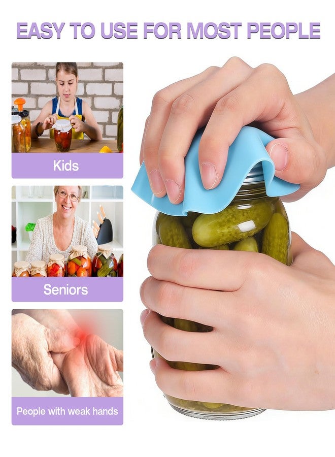 PEAKCLOUDS Jar Opener - Rubber Jar Gripper for Weak Hands (4PC) - Image 3