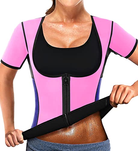 NonEcho Women Sauna Body Shaper Sweat Suit Sleeve Spa Cami Hot Neoprene Slimming Workout Vest Waist Trainer Top - Image 1
