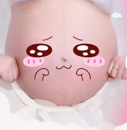 Nana ALINILA 12 Sheets Face Pregnant Belly Bump Belly Casting Kit Pregnancy Gifts for Pregnant Women Facial Expressions Pregnancy Baby Bump Belly Stickers Maternity Week Stickers - Image 5