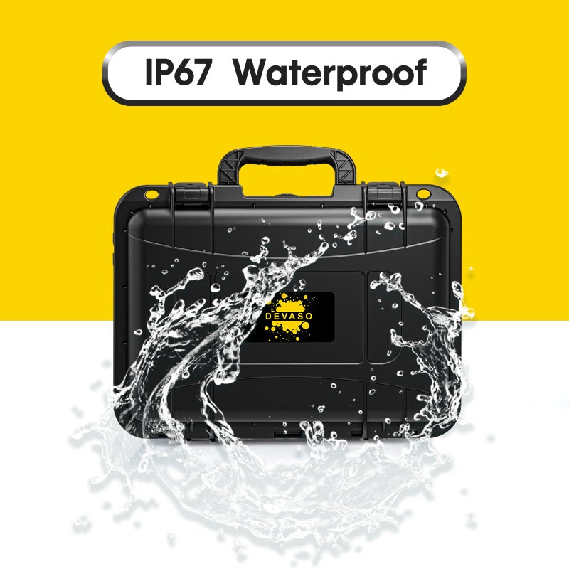 DEVASO Carrying Case for Nintendo Switch/Switch OLED, Professional Deluxe Waterproof Travel Case Soft Lining Hard Case for Nintendo Switch OLED Model (2021) Console Pro Controller & Accessories - Image 4