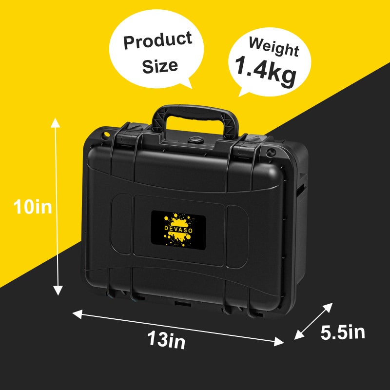 DEVASO Carrying Case for Nintendo Switch/Switch OLED, Professional Deluxe Waterproof Travel Case Soft Lining Hard Case for Nintendo Switch OLED Model (2021) Console Pro Controller & Accessories - Image 5