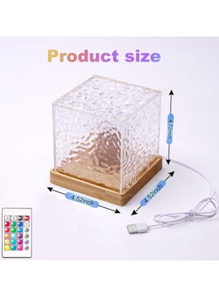 Bluetooth Connected LED Projector Light,Northern Lights Ocean Wave Projector Light, 16 Colors Gradual Rotating Flame Water Lamp, Wave Night Light with Remote Control for Office Bar Restaurant Underwa - view 5