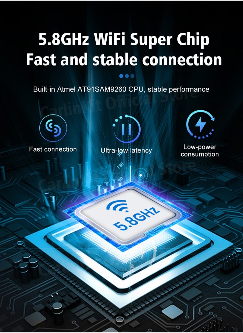 Carlinkit - CarlinKit A2A Wireless Android Auto Dongle Wireless adapter Google assistant Map For 98% Car With Wireless Android Auto 5.8Ghz WiFi Quick Automatic connection FOTA Upgrade - Image 1