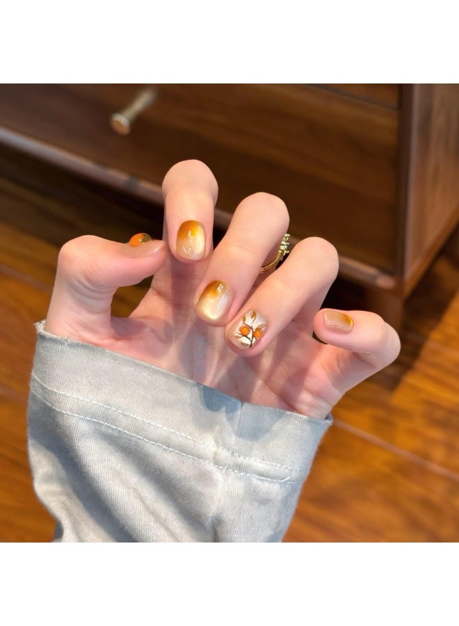 Gradient Cat-eye Style Handmade Wearable Nails Pure Handmade Nail Art Fake Nail Patches With A High-end Feel And Brightening Effect