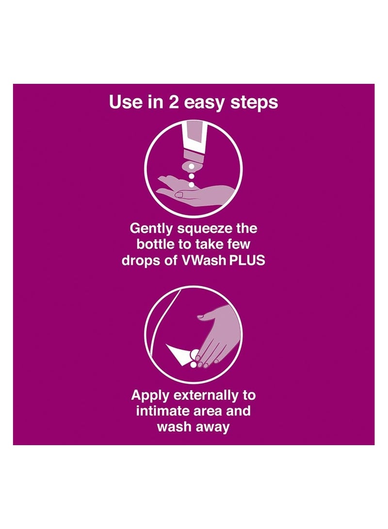 VWash Plus Intimate Hygiene Wash - 100 ml - Image 4