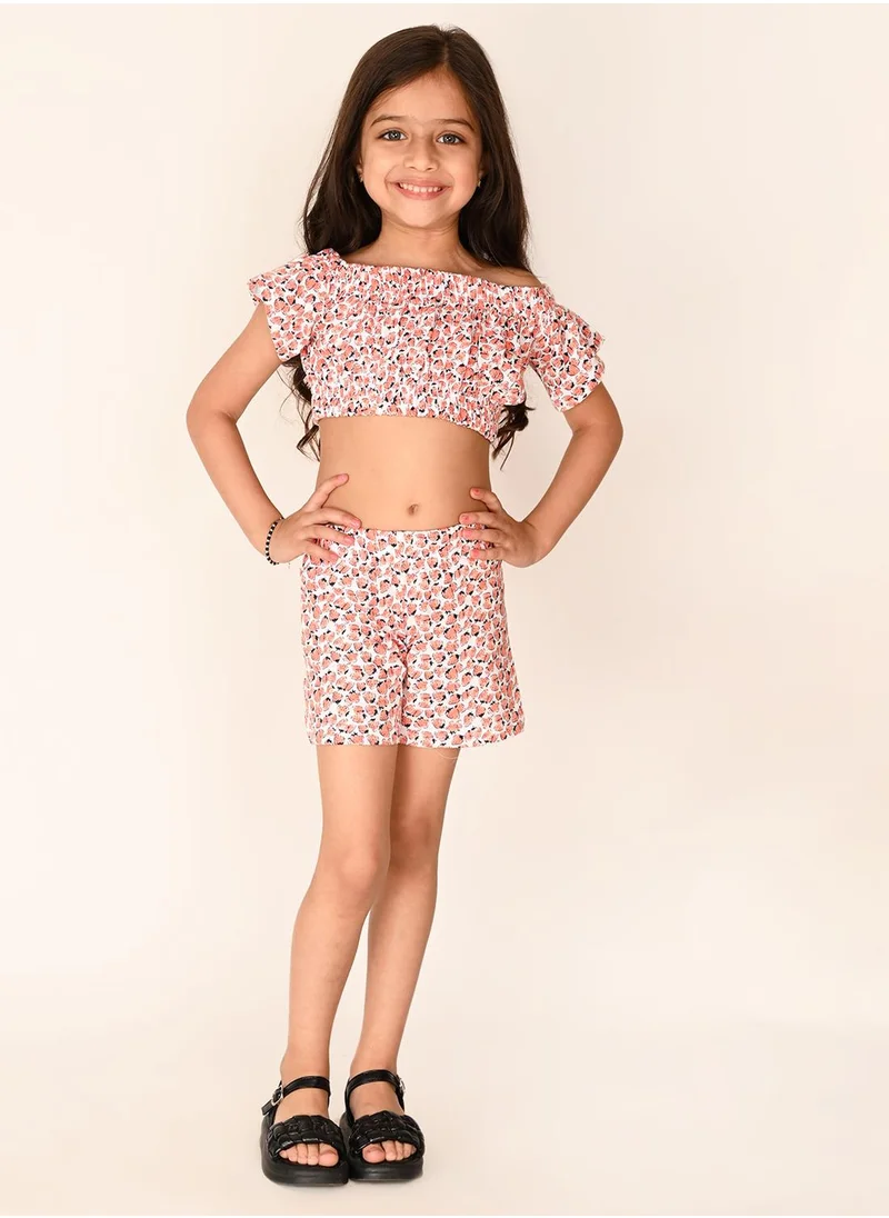 ليل بيكس Peach Girls Wear Clothing set